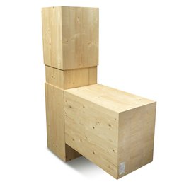 [Translate to Englisch:] Glulam bzw. Brettschichtholz für den Bau von Holzhochhäusern
