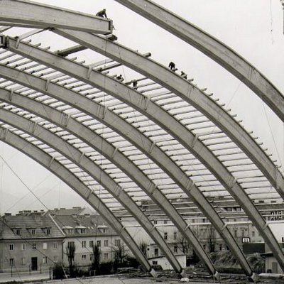 Montage BSH- Bogenträger Klagenfurter Messehalle