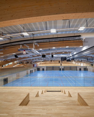 Kviberg Eis- und Sporthalle, BSH-doppelbögen