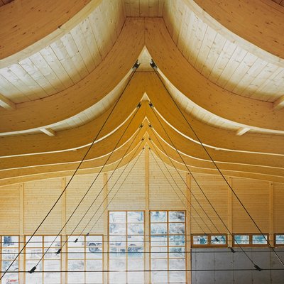 Interior View, Rowing Pavilion Linz