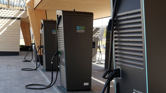 SWI fast-charging park at incampus, Ingolstadt