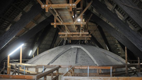 Roof truss of the Piarist Church