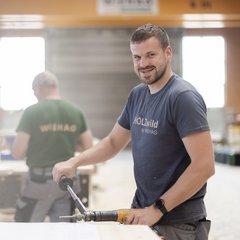 Holztechniker im Abbund