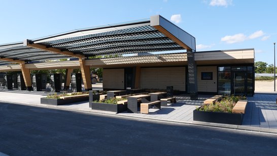 SWI fast-charging park at incampus, Ingolstadt