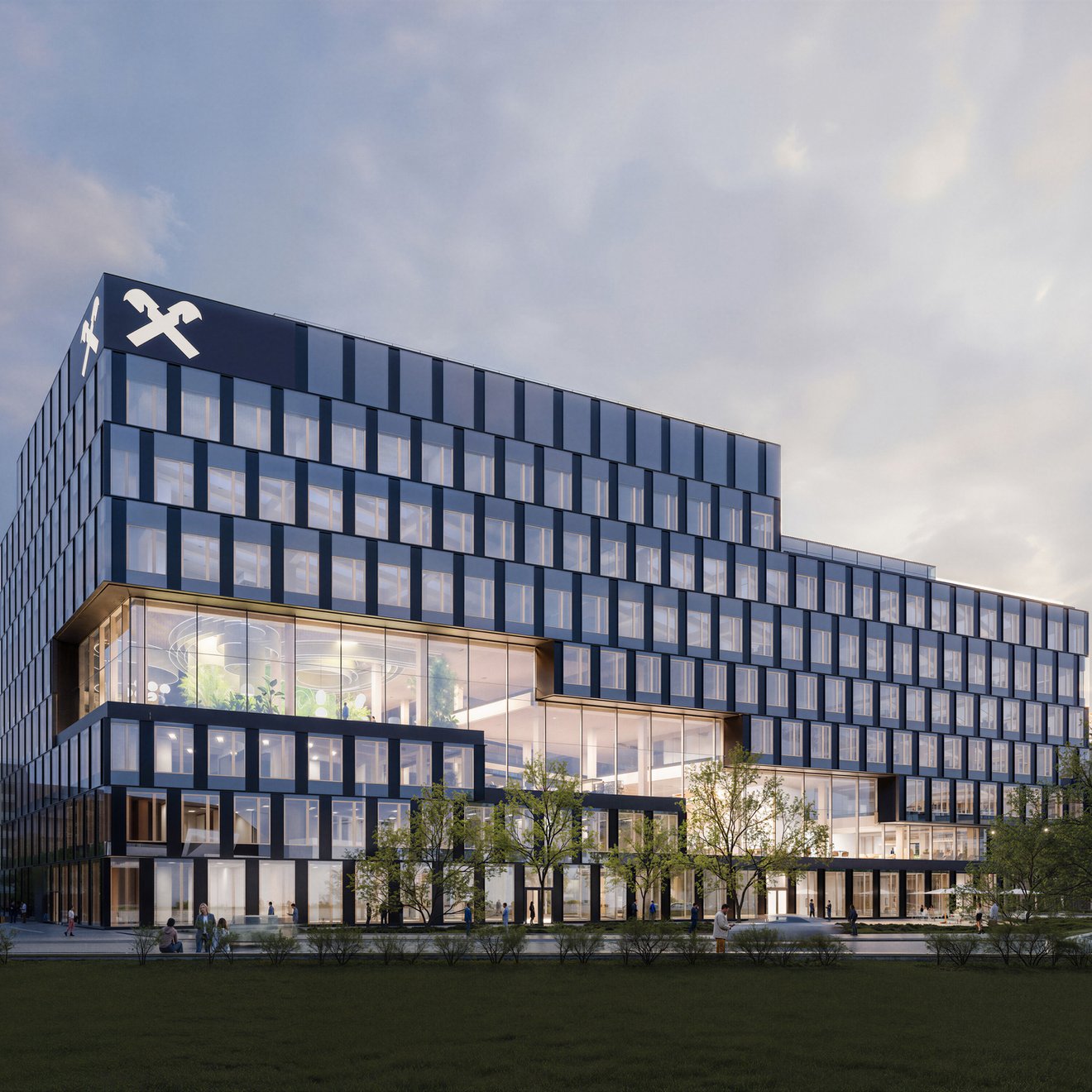 Raiffeisen Landesbank, Zentrale, Oberösterreich, Außenansicht