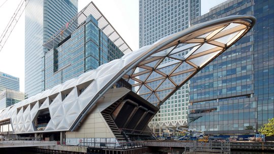 Crossrail Canary Wharf Außenansicht