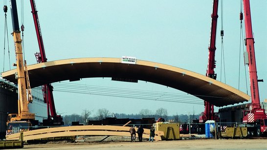 Montage Messehalle Straubing