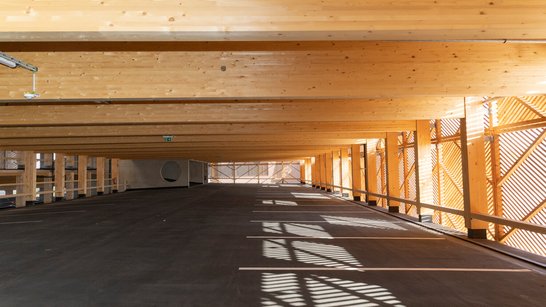 Holz Parkhaus Hargassner Holzkonstruktion