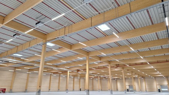  GARBE Logistikhalle Innenansicht