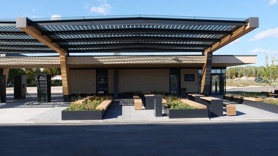 SWI fast-charging park at incampus, Ingolstadt