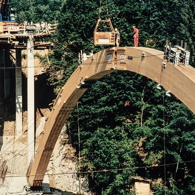 Bogentragwerk Ennsbrücke Ternberg 