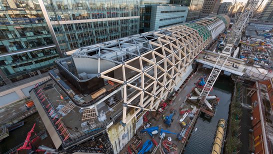 [Translate to Englisch:] Crossrail Station Canary Wharf 