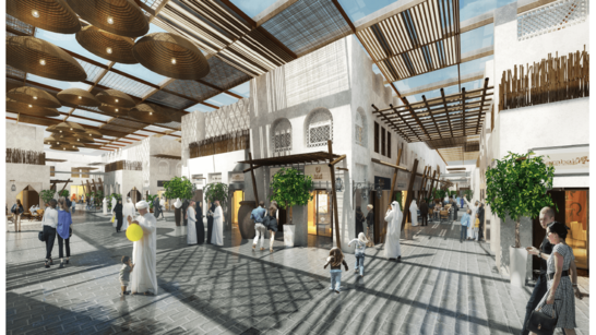 Rendering de neuen Souks in Abu Dhabi