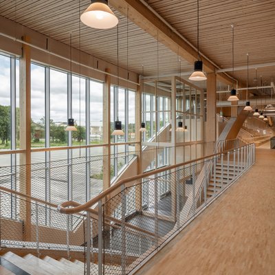 Innenansicht Eis- und Sporthalle Kviberg