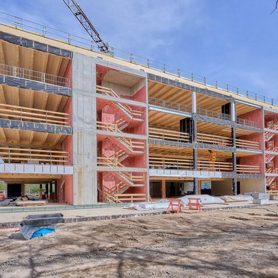 Headquarters Soccer Bundesliga Club Leipzig Timber Construction