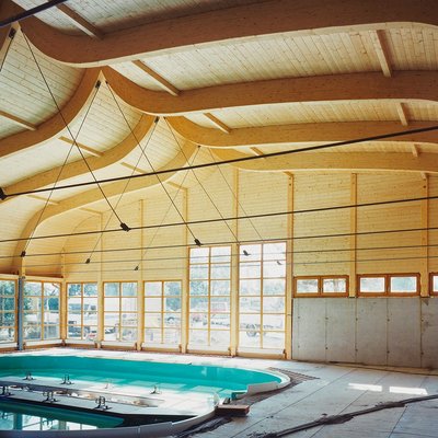 Interior View, Rowing Pavilion Linz