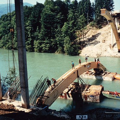 Bogentragwerk Ennsbrücke Ternberg 